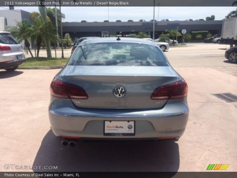 Iron Gray Metallic / Desert Beige/Black 2013 Volkswagen CC Sport Plus