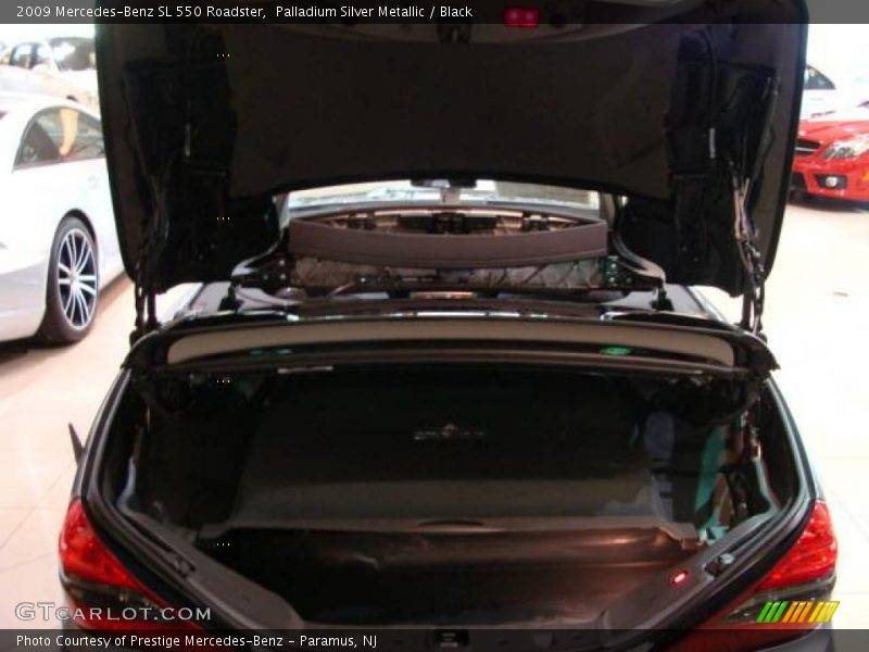 Palladium Silver Metallic / Black 2009 Mercedes-Benz SL 550 Roadster