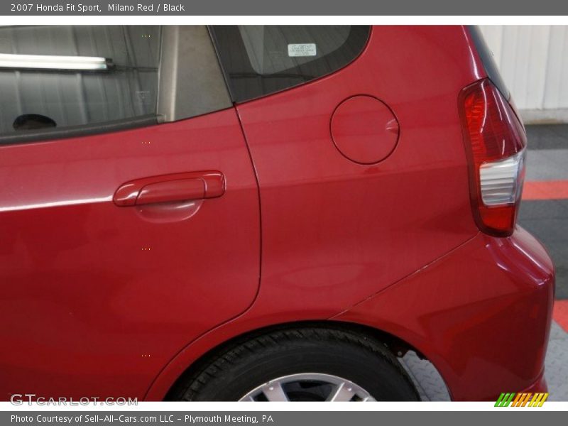 Milano Red / Black 2007 Honda Fit Sport