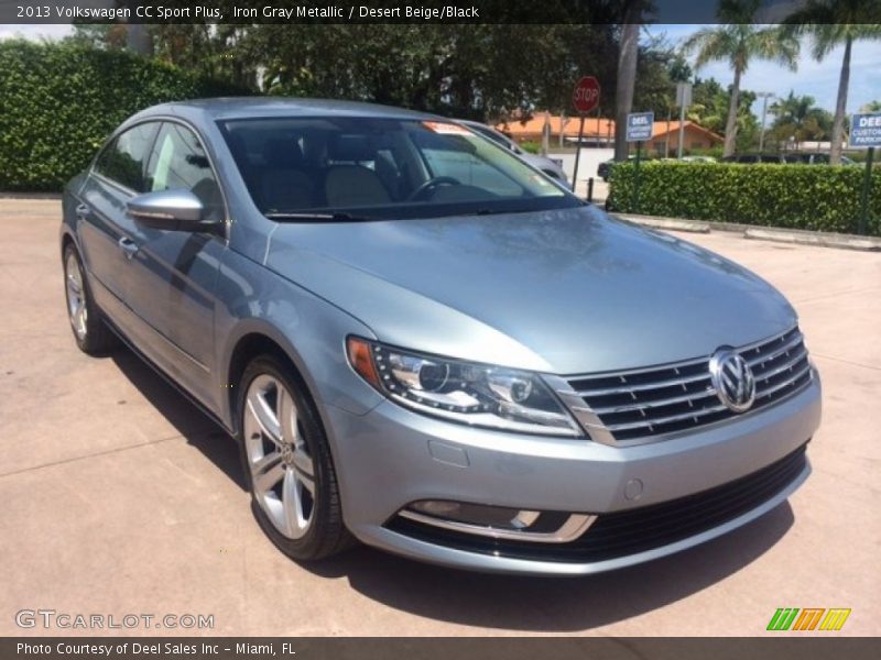 Iron Gray Metallic / Desert Beige/Black 2013 Volkswagen CC Sport Plus