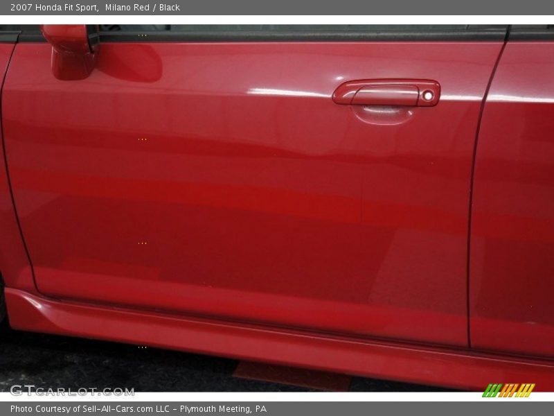 Milano Red / Black 2007 Honda Fit Sport