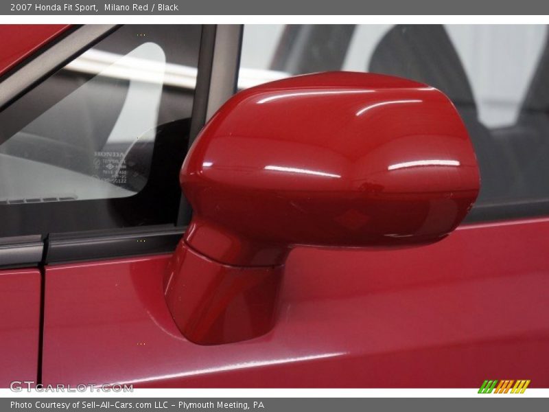 Milano Red / Black 2007 Honda Fit Sport