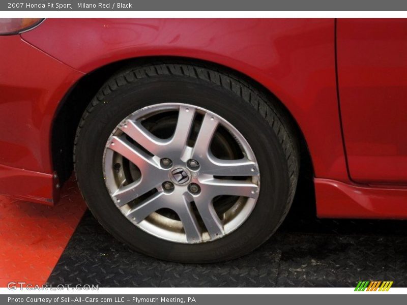 Milano Red / Black 2007 Honda Fit Sport