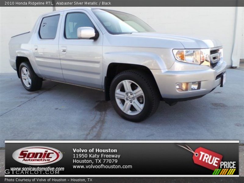Alabaster Silver Metallic / Black 2010 Honda Ridgeline RTL