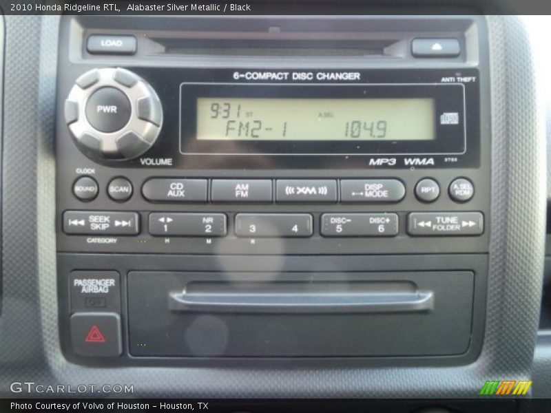 Alabaster Silver Metallic / Black 2010 Honda Ridgeline RTL
