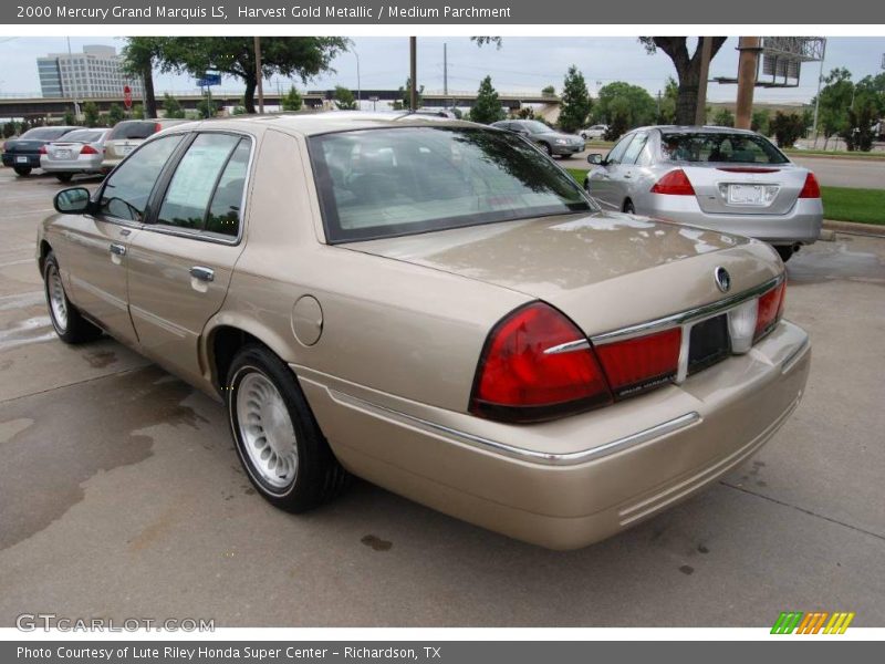 Harvest Gold Metallic / Medium Parchment 2000 Mercury Grand Marquis LS