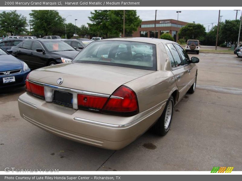 Harvest Gold Metallic / Medium Parchment 2000 Mercury Grand Marquis LS