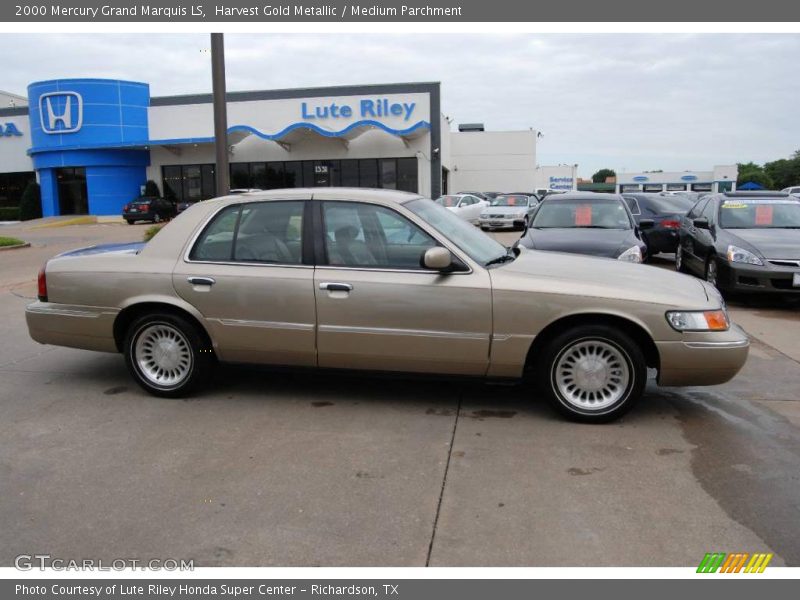 Harvest Gold Metallic / Medium Parchment 2000 Mercury Grand Marquis LS