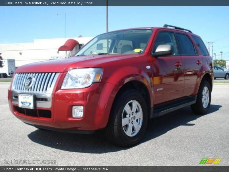 Vivid Red Metallic / Stone 2008 Mercury Mariner V6