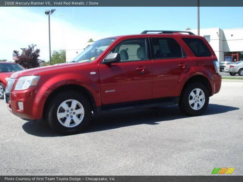 Vivid Red Metallic / Stone 2008 Mercury Mariner V6