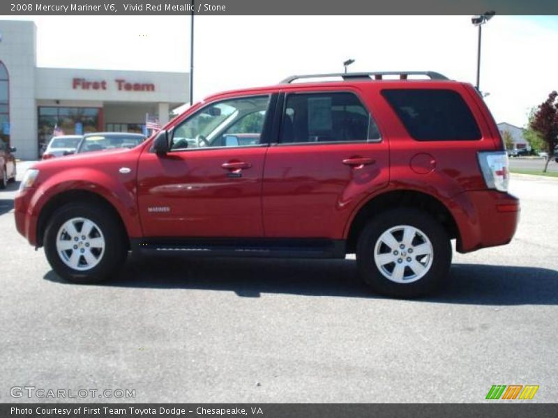 Vivid Red Metallic / Stone 2008 Mercury Mariner V6