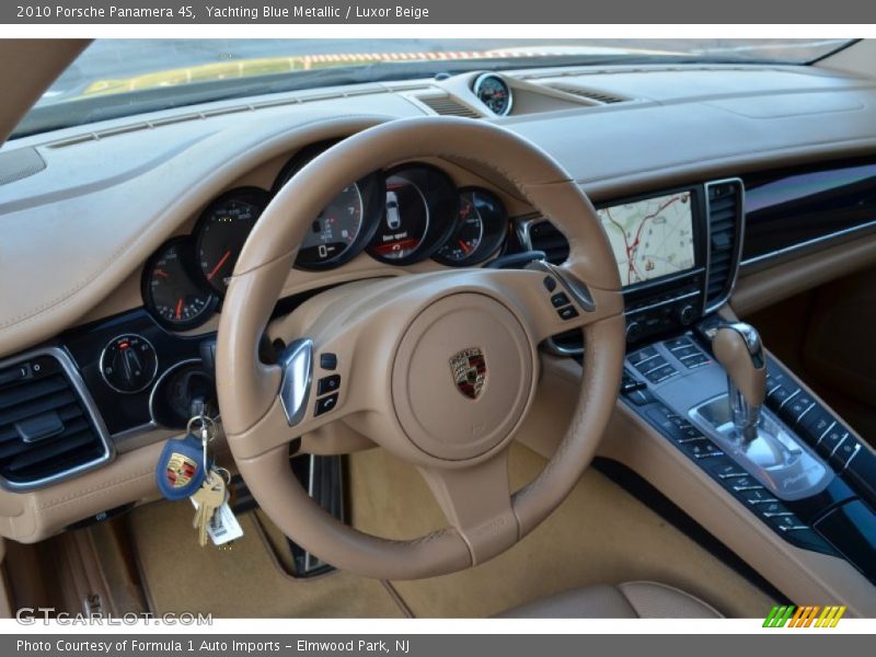 Yachting Blue Metallic / Luxor Beige 2010 Porsche Panamera 4S