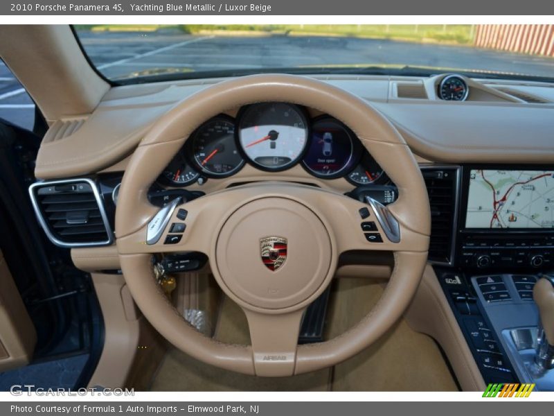 Yachting Blue Metallic / Luxor Beige 2010 Porsche Panamera 4S