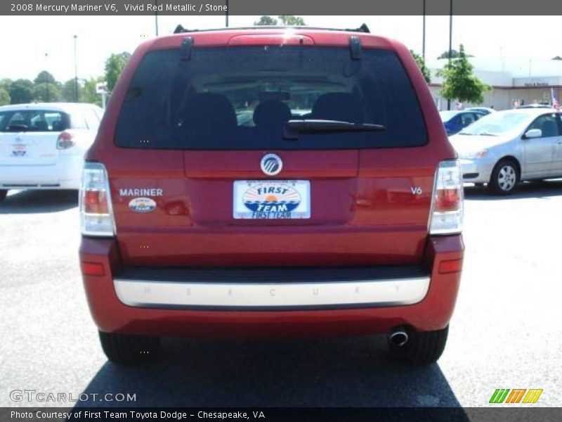 Vivid Red Metallic / Stone 2008 Mercury Mariner V6