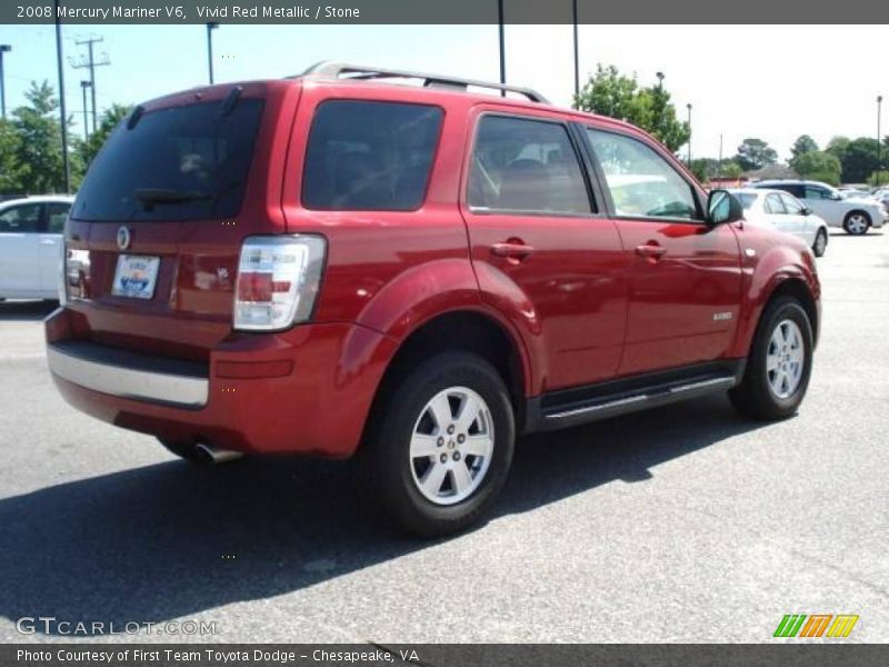Vivid Red Metallic / Stone 2008 Mercury Mariner V6