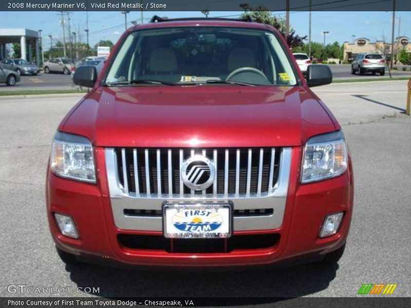 Vivid Red Metallic / Stone 2008 Mercury Mariner V6