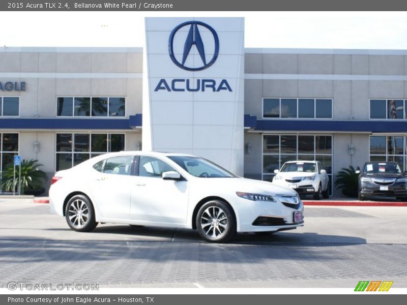 Bellanova White Pearl / Graystone 2015 Acura TLX 2.4
