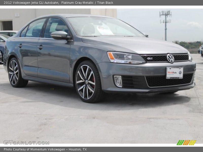 Platinum Gray Metallic / Titan Black 2012 Volkswagen Jetta GLI Autobahn