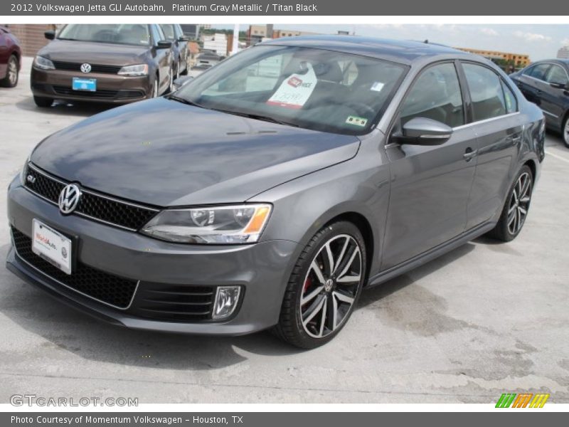 Platinum Gray Metallic / Titan Black 2012 Volkswagen Jetta GLI Autobahn