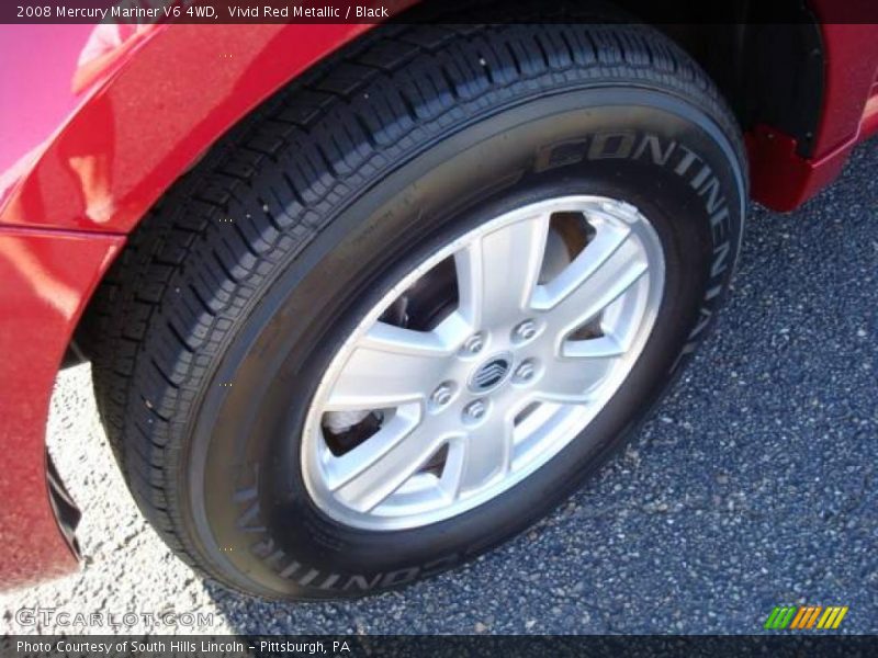 Vivid Red Metallic / Black 2008 Mercury Mariner V6 4WD