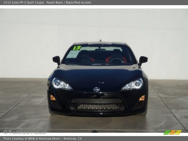 Raven Black / Black/Red Accents 2013 Scion FR-S Sport Coupe