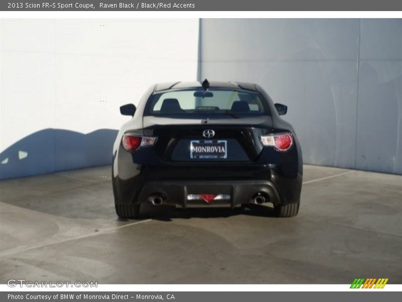 Raven Black / Black/Red Accents 2013 Scion FR-S Sport Coupe