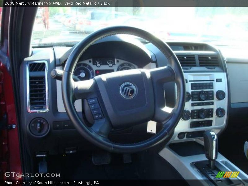 Vivid Red Metallic / Black 2008 Mercury Mariner V6 4WD