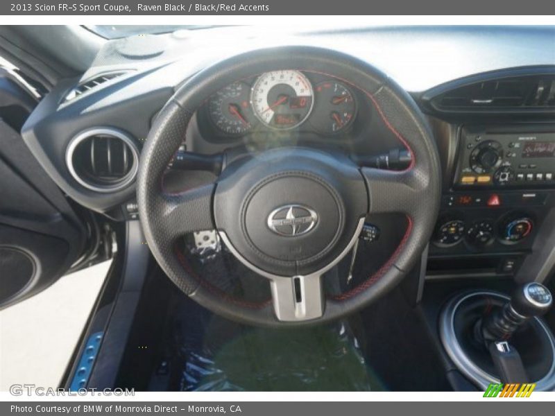 Raven Black / Black/Red Accents 2013 Scion FR-S Sport Coupe