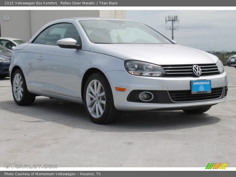 Reflex Silver Metallic / Titan Black 2015 Volkswagen Eos Komfort