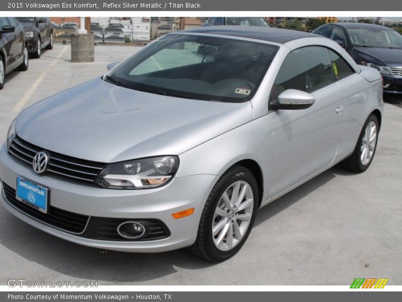 Reflex Silver Metallic / Titan Black 2015 Volkswagen Eos Komfort