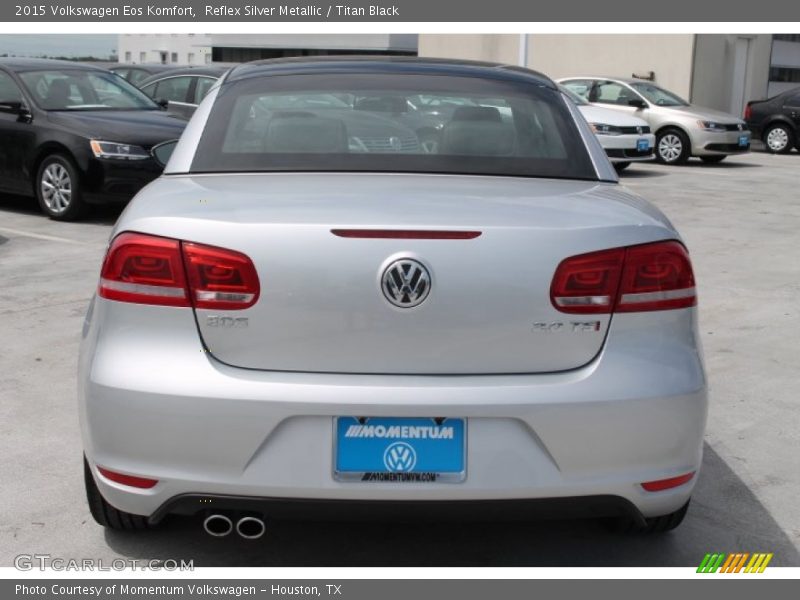 Reflex Silver Metallic / Titan Black 2015 Volkswagen Eos Komfort