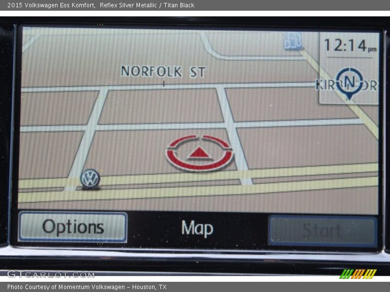 Reflex Silver Metallic / Titan Black 2015 Volkswagen Eos Komfort