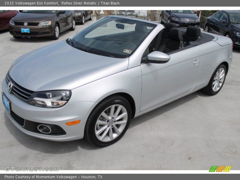 Reflex Silver Metallic / Titan Black 2015 Volkswagen Eos Komfort