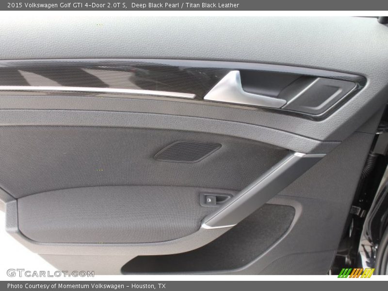 Deep Black Pearl / Titan Black Leather 2015 Volkswagen Golf GTI 4-Door 2.0T S