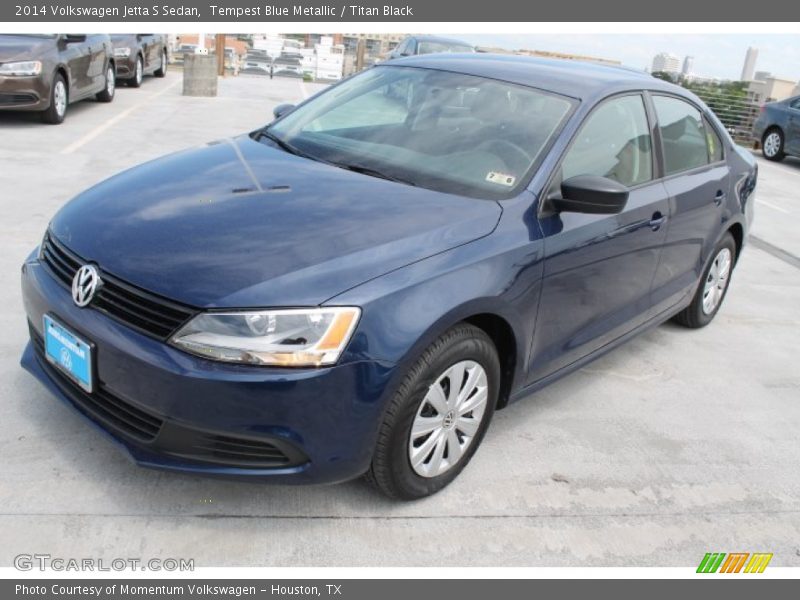 Tempest Blue Metallic / Titan Black 2014 Volkswagen Jetta S Sedan