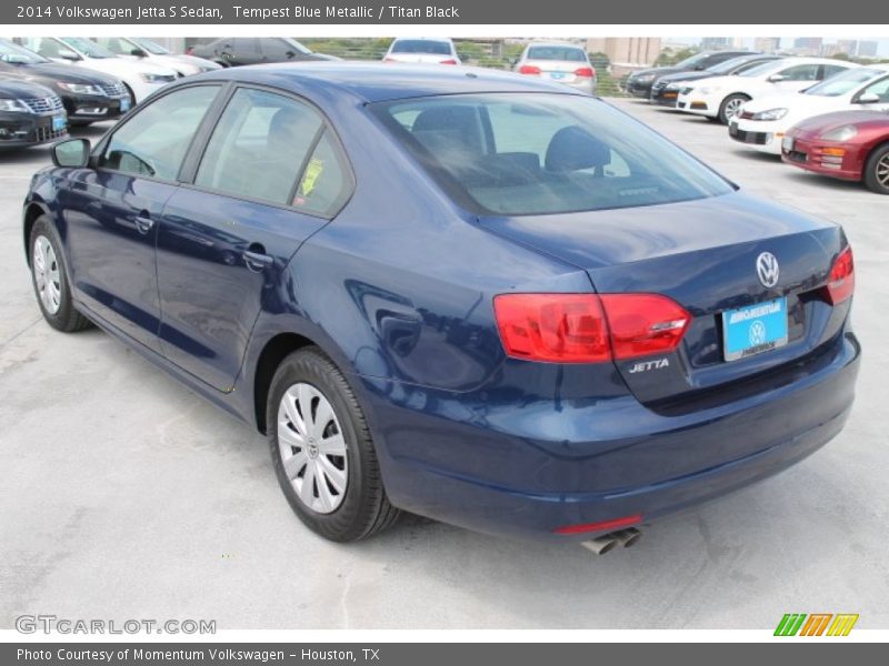 Tempest Blue Metallic / Titan Black 2014 Volkswagen Jetta S Sedan