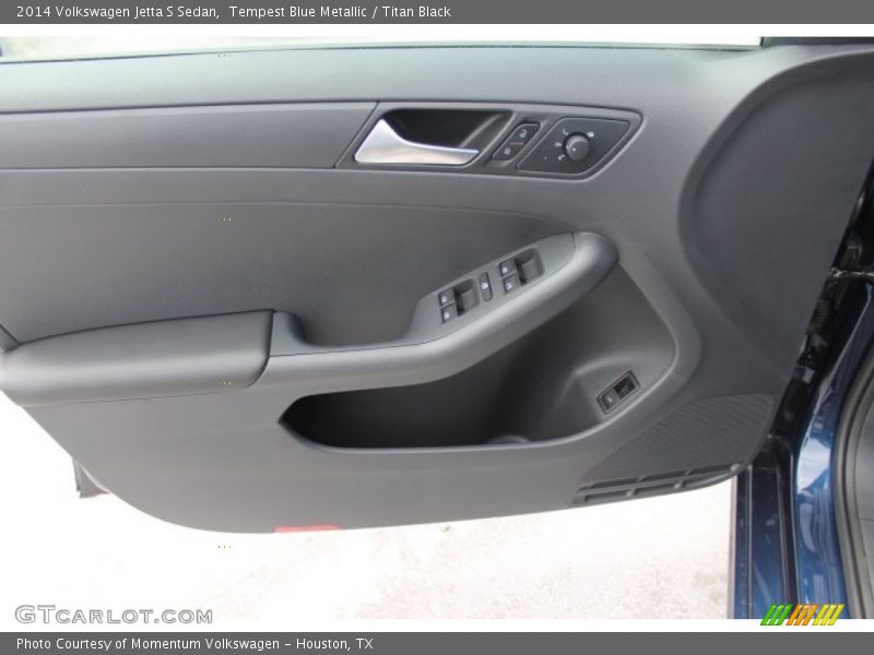 Tempest Blue Metallic / Titan Black 2014 Volkswagen Jetta S Sedan