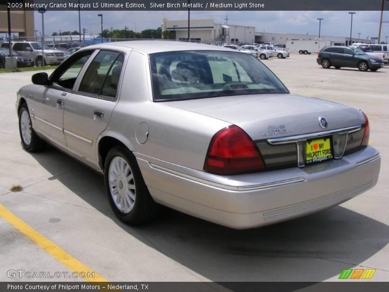 Silver Birch Metallic / Medium Light Stone 2009 Mercury Grand Marquis LS Ultimate Edition