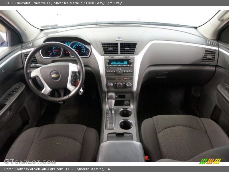 Silver Ice Metallic / Dark Gray/Light Gray 2012 Chevrolet Traverse LT