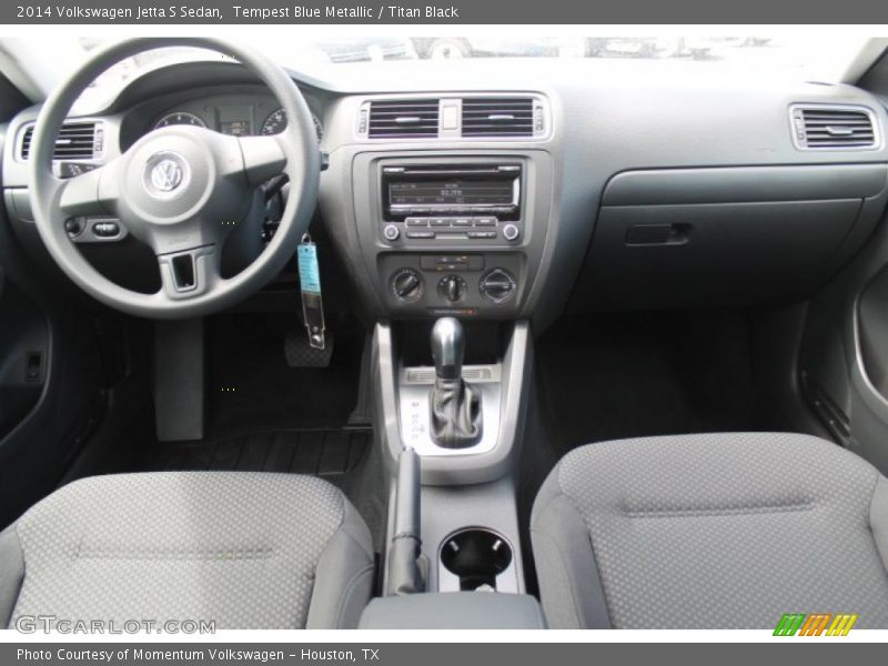 Tempest Blue Metallic / Titan Black 2014 Volkswagen Jetta S Sedan