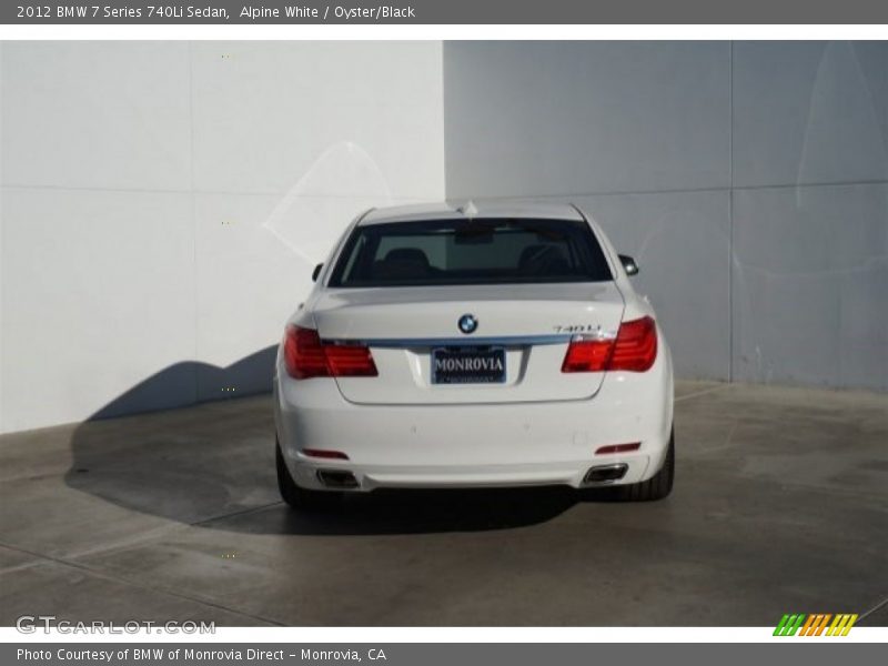 Alpine White / Oyster/Black 2012 BMW 7 Series 740Li Sedan