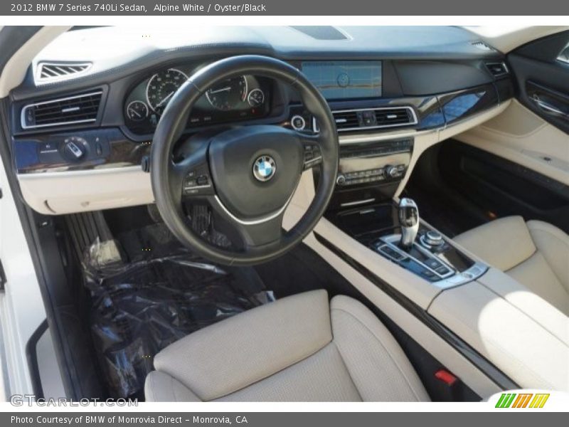 Alpine White / Oyster/Black 2012 BMW 7 Series 740Li Sedan