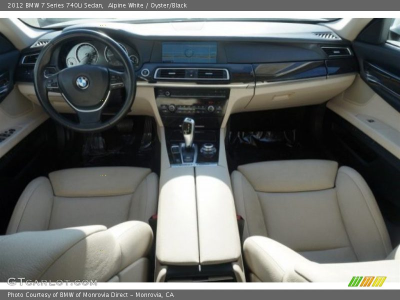 Alpine White / Oyster/Black 2012 BMW 7 Series 740Li Sedan