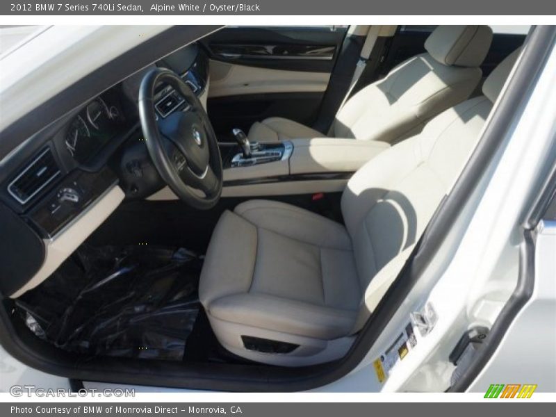 Alpine White / Oyster/Black 2012 BMW 7 Series 740Li Sedan