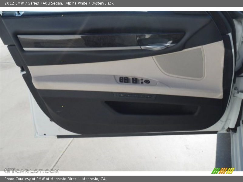 Alpine White / Oyster/Black 2012 BMW 7 Series 740Li Sedan