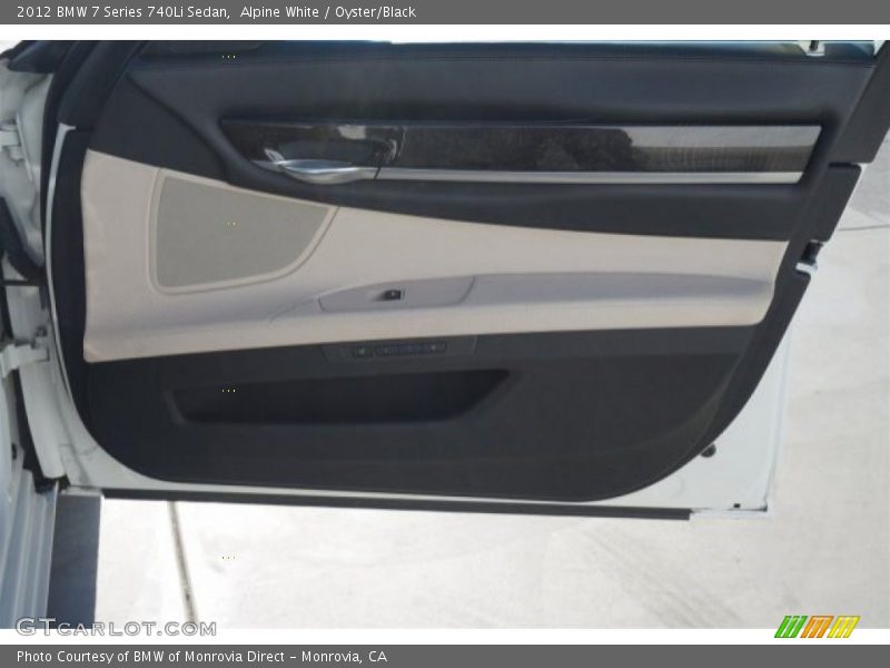 Alpine White / Oyster/Black 2012 BMW 7 Series 740Li Sedan