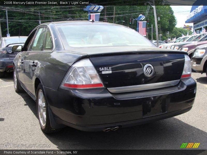 Black / Light Camel 2008 Mercury Sable Premier Sedan