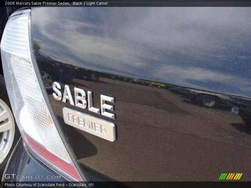 Black / Light Camel 2008 Mercury Sable Premier Sedan