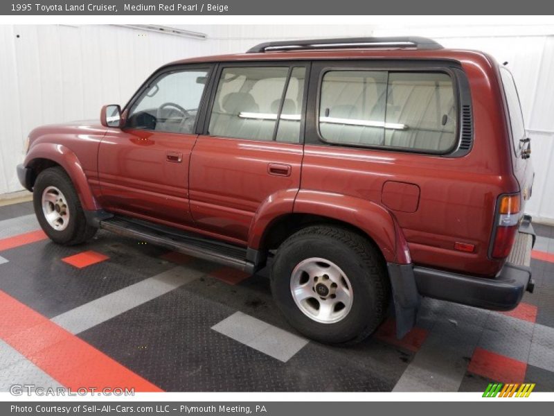 Medium Red Pearl / Beige 1995 Toyota Land Cruiser