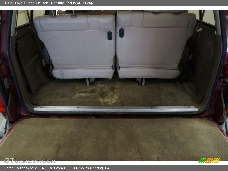 Medium Red Pearl / Beige 1995 Toyota Land Cruiser